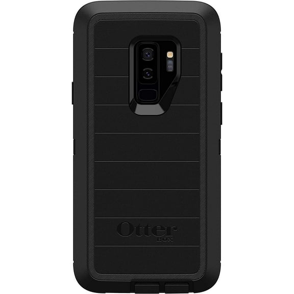 OtterBox Defender Screenless Series Rugged Case for Samsung Galaxy S9 Plus - Case Only - Non-Retail Packaging - Black - with Microbial Defense