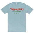 thumbnail image 2 of Plus Size Naughty Phrase Cotton Short Sleeve Graphic Shirt - Blue Mist XL, 2 of 4