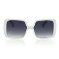 thumbnail image 2 of Square Sunglasses for Women Big Designer Baroque Swirl Temple Uv400 Protection, 2 of 4