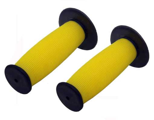 yellow bike grips