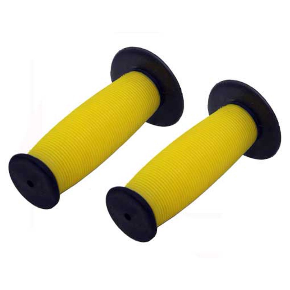 Mushroom Grips Black/yellow. Bike grips, bicycle grips, bmx grips
