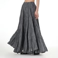 thumbnail image 2 of RUTAYY Women Solid Color Plus Size Skirt Plus Size Women Loose Oversized Skirt Flowy Swing Skirts, 2 of 4