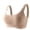 Khaki, variant on Jelly Bras for Women Stepped Buckle Jelly Gel Bra Wireless Seamless Anti-Sagging Bra for Large Bust Minimizer Side Support M