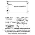 thumbnail image 2 of CSF 3626 1 Row Plastic Tank Aluminum Core Radiator, 2 of 2