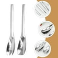thumbnail image 3 of Milisten 1 De Servidores De Ensalada Acero Inoxidable Mango Para Cocina Hogar Restaurante, 3 of 8