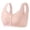 Pink, variant on Women's Comfortable Transparent Shoulder Strap Cordless Backless Bra with Convertible Straps, Size 46