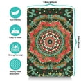 thumbnail image 3 of Abstract Artistic Dog Bowl Mat - Colorful Paisley Pattern, Absorbent Mat with Rubber Base, 3 of 3
