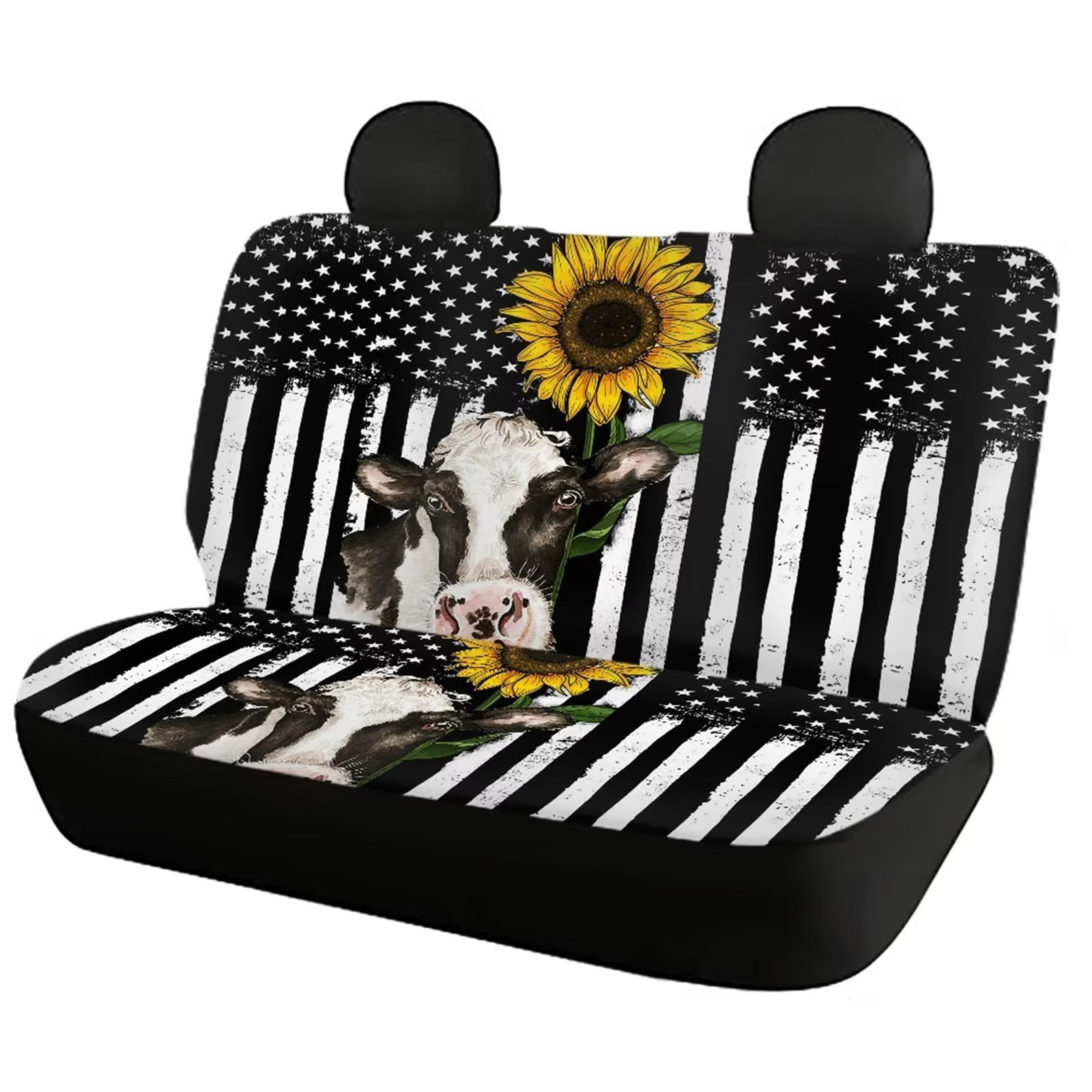FOR U DESIGNS Cow Print Car Seat Covers Full Set for Women Men Truck  Accessories
