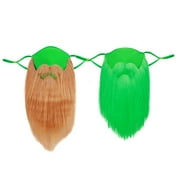 Carnival Face Mask, 2pcs St. Patrick's Day Face Masks Decorative Face Covers Face Protective Covers