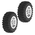 thumbnail image 3 of RC Anti-Skid Tires, Practical RC Truck Tires  for WPL D12 1/10 RC Trucks Black BL,Silver S,Red R, 3 of 7