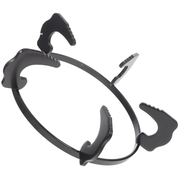 FELTECHELECTR Gas Stove Rack De Hierro Antideslizante Para Cocina Resistente Y Durable Color Negro