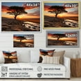 thumbnail image 4 of Designart "Maasai Mara National Sunset" Landscapes Wall Art Living Room, 4 of 5