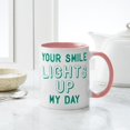 thumbnail image 4 of CafePress - Your Smile Lights Up My Day Mug - 11 oz Ceramic Mug - Novelty Coffee Tea Cup, 4 of 4