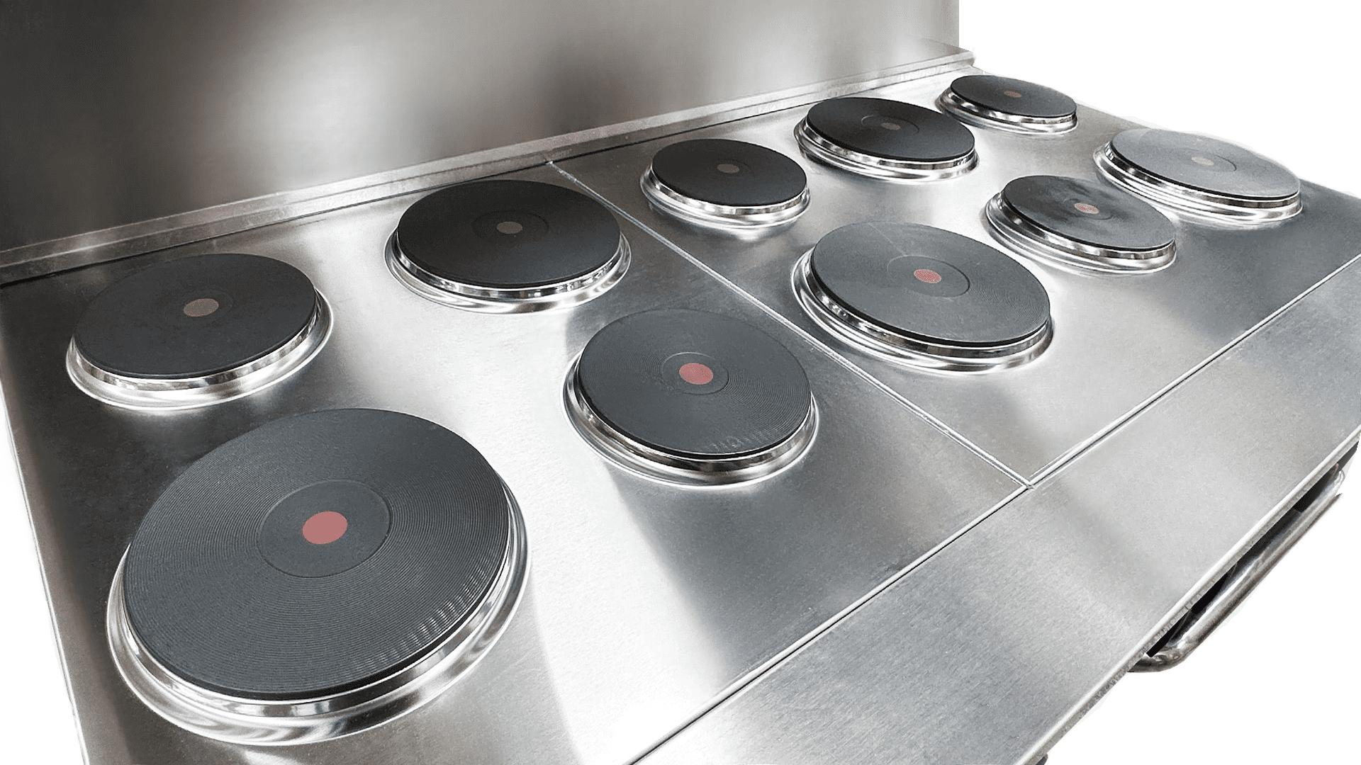 NSF 60 in. 10 Burner Commercial Electric Hot Plate Oven Range 208 Volt 3-Phase in Stainless Steel, Commercial Range Oven