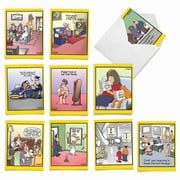 10 Funny All Occasion Blank Note Cards Assorted (4 x 5.12 Inch) - WILD FOR WHYATT
