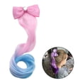 thumbnail image 2 of Peluca para niños Clip de resorte Chica Bow Streamer Peluca de estilo occidental, 2 of 5