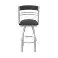 thumbnail image 5 of 860 Hunter 36" Swivel Bar Stool with Anodized Nickel Finish and Canter Iron Seat and Back, 5 of 5