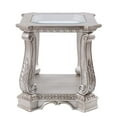 thumbnail image 4 of ACME Northville End Table, Antique Silver & Clear Glass, 4 of 5