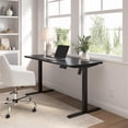 thumbnail image 4 of Bush Furniture Energize 55W x 24D Electric Height Adjustable Desk in Basic Black, 4 of 8