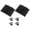 Black, variant on 2Pcs Auto Closing Door Hinges Double Action Spring Loaded Steel Adjustable Hinge Simple Installs for Door Replacement