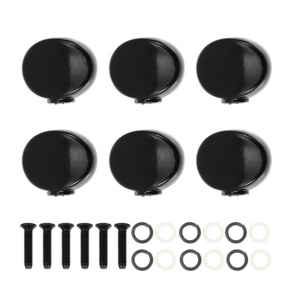 Metal Buttons 6 Pcs Guitar Machine Heads Pegs Tuner Handle Tuners