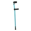 Adults Patients Adjustable Foldable Walking Forearm Crutch Stick 32-45inch Blue