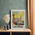 thumbnail image 4 of Retro Mid-Century City Bus Vacation Travel Landscape Poster London Paris Tokyo Chicago Canvas Painting Wall Art Room Home Decor, 4 of 5