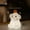 White, variant on Kids Little Orange Elephant Night Light Good Luck Soft Silicone Light Cute Animal Bedroom Bedside Lamp Touch Induction Design Pat Lamp
