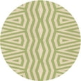 thumbnail image 1 of Ahgly Tapis Rond Lavable en Machine Intérieur Transitionnel Laiton Vert, 7 Pieds Rond, 1 of 7
