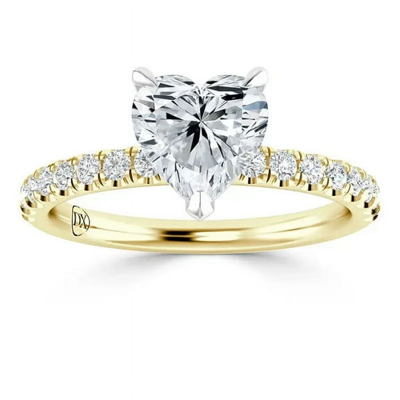 OM-RE Solitaire G Diamond 14K Yellow Gold Engagement Ring, 1 ct