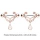 thumbnail image 3 of Guardurnaity Anillos para pezones, falso a la moda, práctico, duradero, resistente al desgaste, joyas de pedante para vestirse de plata Ropa, zapatos y accesorios Miscelánea Oro rosa Guardurnaity AP009426-03B, 3 of 6