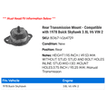 thumbnail image 2 of Rear Transmission Mount - Compatible with 1978 Buick Skyhawk 3.8L V6 VIN 2, 2 of 2