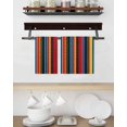 thumbnail image 3 of Rainbow Stripe Kitchen Dish Towels for Drying Dishes Set of 3, Boho Minimalist Geometric Line Waffle Weave Microfiber Hand Tea Bathroom Towels Quick Dry & Absorbent Towel 15.7x23.6, 3 of 7