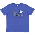 thumbnail image 3 of Inktastic Well Bless your Heart with Calico Print Youth T-Shirt, 3 of 5
