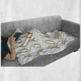 thumbnail image 6 of Xo Soft Flannel Fleece Throw Blanket, Affection Sincerity Love Letter with Old Fashioned Retro Effects Print, Cozy Plush for Indoor and Outdoor Use, 50" x 60", Sand Brown White, by Ambesonne, 6 of 6