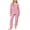 Pink, variant on Viluyesy Girls 2 Piece Outfit Fleece Crew Neck Top and Jogger Pants Textured Long Sleeve Soft Warm Cozy Casual Sleepwear Pajama Set Pink Size 10