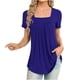thumbnail image 2 of Fiudx Ropa de Mujer Blusa Holgada de Manga Corta con Cuello Redondo Informal a La Moda para Mujer, 2 of 4