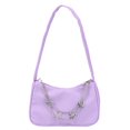 thumbnail image 1 of Retro Women Butterfly Chain Shoulder Underarm Bag Simple Top-Handle Bags Mini Pure Color Handbag, 1 of 7