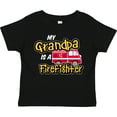 thumbnail image 3 of Inktastic My Grandpa is a Firefighter with Fire Truck Boys or Girls Toddler T-Shirt, 3 of 5