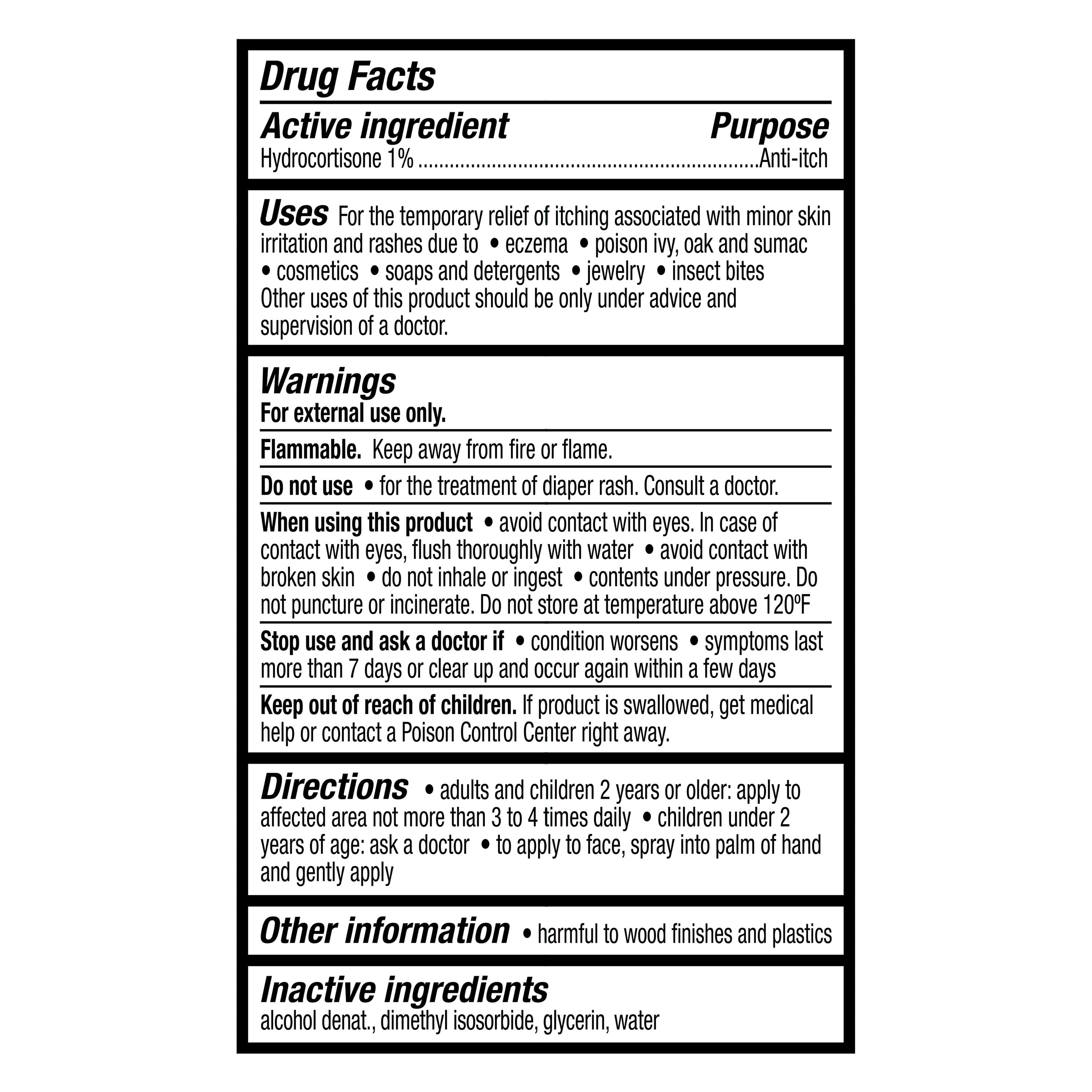 Equate Maximum Strength Hydrocortisone 1% Anti-Itch Spray, 3 oz