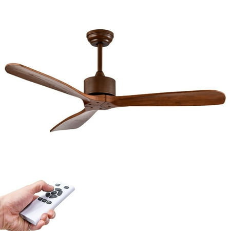 

YYAo Fan Fan for office 52 Inch Modern Ceiling Fan Indoor Outdoor Brushed Nickel Finish with Remote