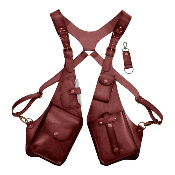 Bolso de hombro para las axilas Bolso medieval renacentista de cuero de PU para teléfono móvil