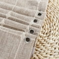 thumbnail image 6 of EvJk 1PC Modern Waterproof Plaid Shower Curtains with Tassel for Bathroom, 72" x 72", Taupe, 6 of 7