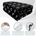 thumbnail image 4 of Quilts Full Size Bedding Set, Black Christmas Lightweight Quilted Comforter, Xmas Pine Trees Polka Dot Modern Simple Soft Reversible Bedspread Coverlet with Pillow Covers for All Season, 78" x 90", 4 of 9