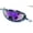 Purple Speckles BLUE, variant on Velosâ„¢ Sports Sunglasses - Baseball Cycling Softball Polarized Mirror Lenses with Case, Cleaning Cloth, and Retention Strap.