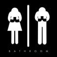 thumbnail image 2 of Villa, Mlli 15x15 White Modern Wood Framed Museum Art Print Titled - Bathroom Time Reverse, 2 of 4