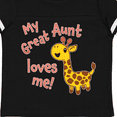 thumbnail image 4 of Inktastic My Great Aunt Loves me- cute giraffe Boys or Girls Toddler T-Shirt, 4 of 5