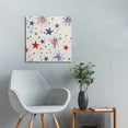 thumbnail image 5 of Fenyluxe Stars Fireworks Paper Texture Wall Decor for Bathroom Independence Day Bedroom Fashion Kitchen Wall Pictures- Ready To Hang Room Home Art Decor 12x12in, 5 of 6
