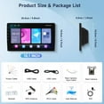 thumbnail image 3 of Android Car Stereo Double Din with Bluetooth, Hodozzy 10.1 Inch Touch Screen Car Radio with GPS Navigation, WiFi, DSP Mirror Link, FM RDS Radio, USB,, 3 of 7
