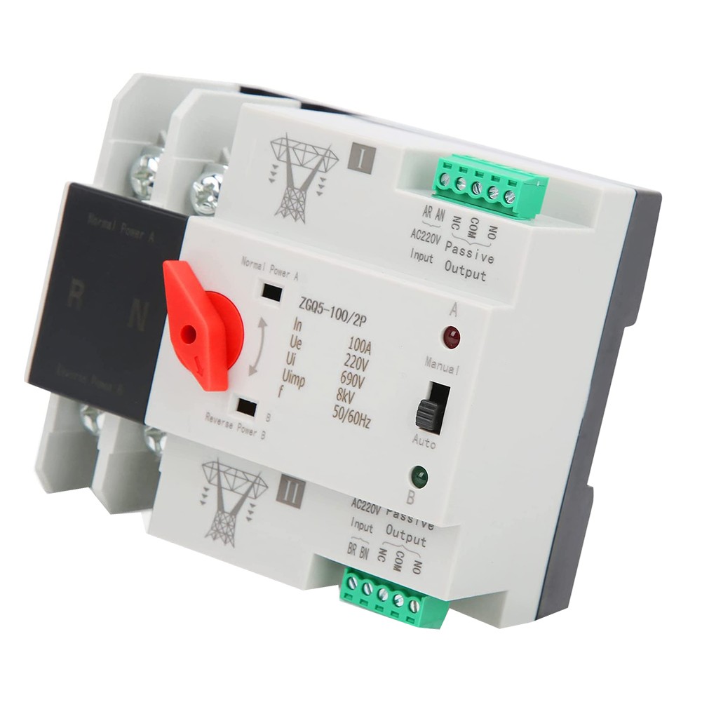 2P100A Solar/Pv Dual Power Automatic Transfer Switch Generator Changeover Switch